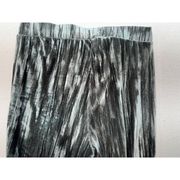 Urban Outfitters Womens Alura Velvet Flared Pants Size M Silver Metallic Party - Picture 10 of 12